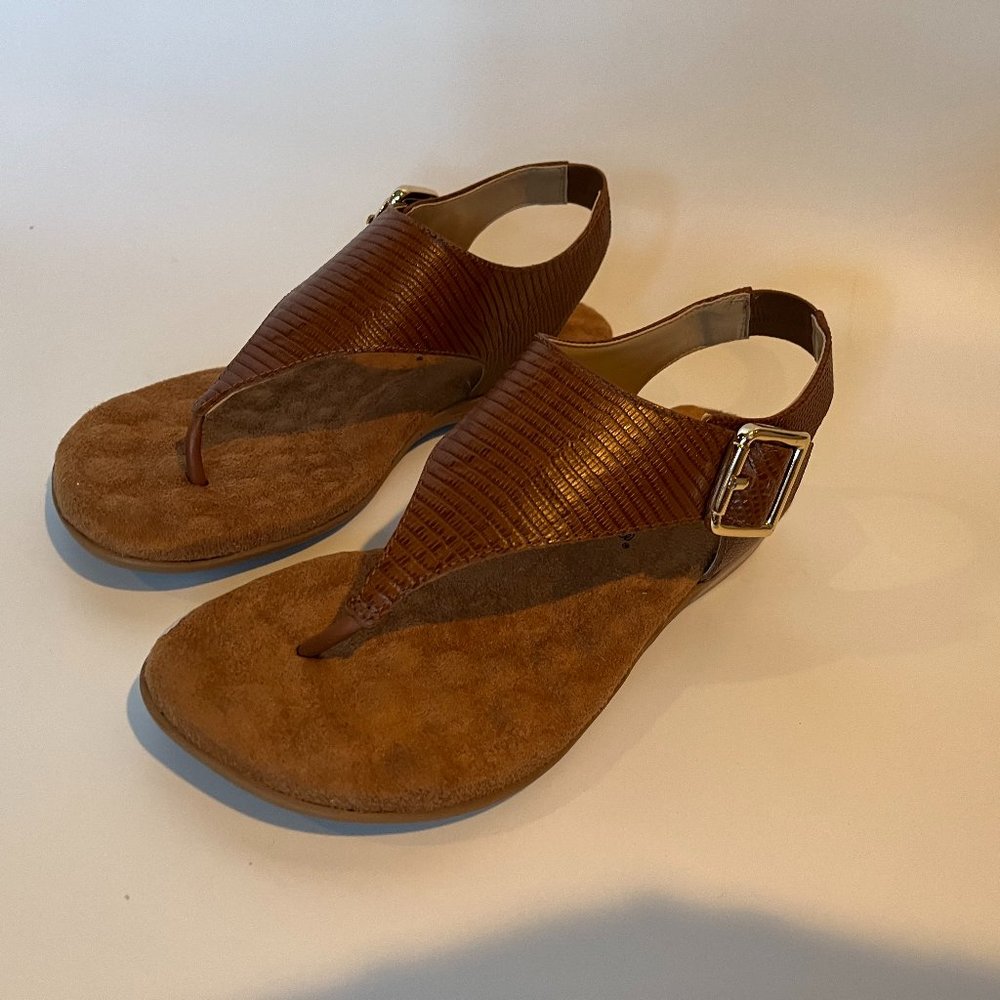 Walking Cradles Noelle Sandal Luggage Lizard Print